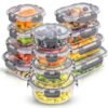 Borosilicate Glass Food Container Set with Microwaveable Lid